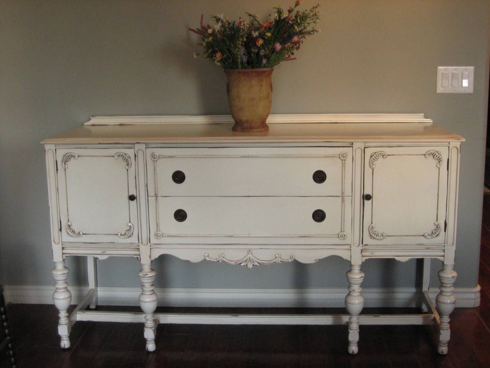 European Paint Finishes: ~ Another Pretty Antique Sideboard ~ Regarding Antique Buffet Sideboards (View 13 of 15)