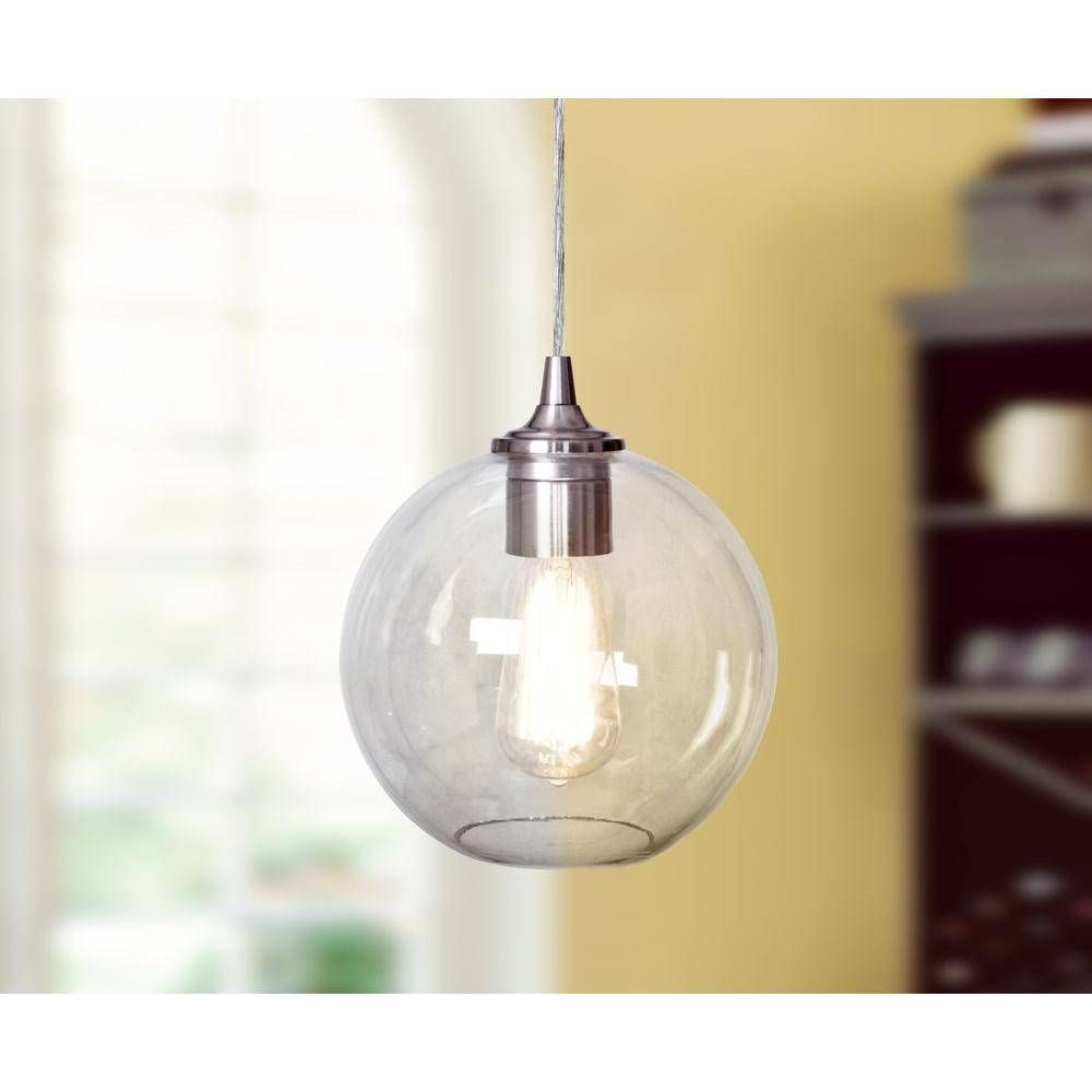 Fabulous Clear Glass Globe Pendant Light Related To Interior Pertaining To Clear Glass Globe Pendant Light Fixtures (View 10 of 15)