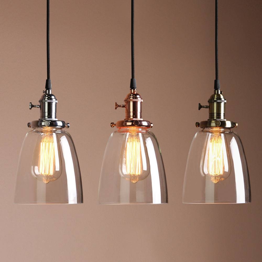 15 Collection of Industrial Glass Pendant Lights