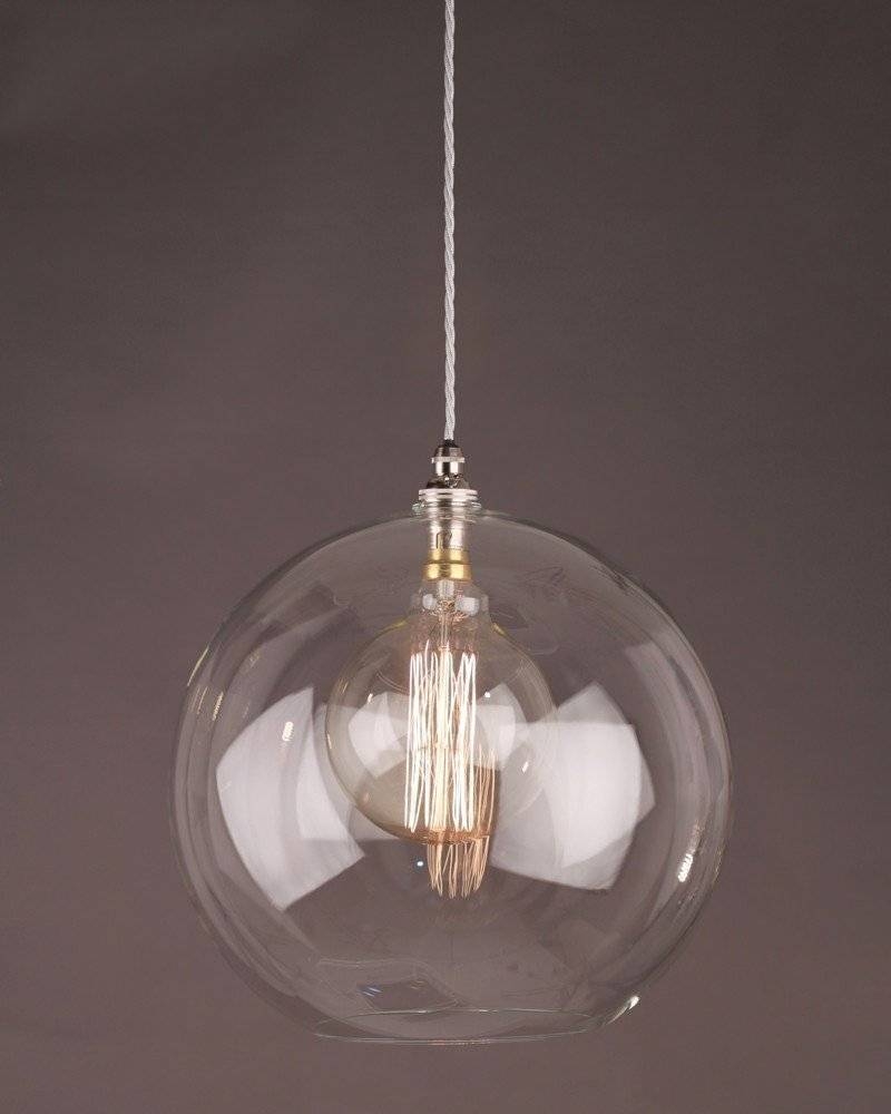 Featured Photo of 2024 Popular Clear Glass Globe Pendant Light Fixtures