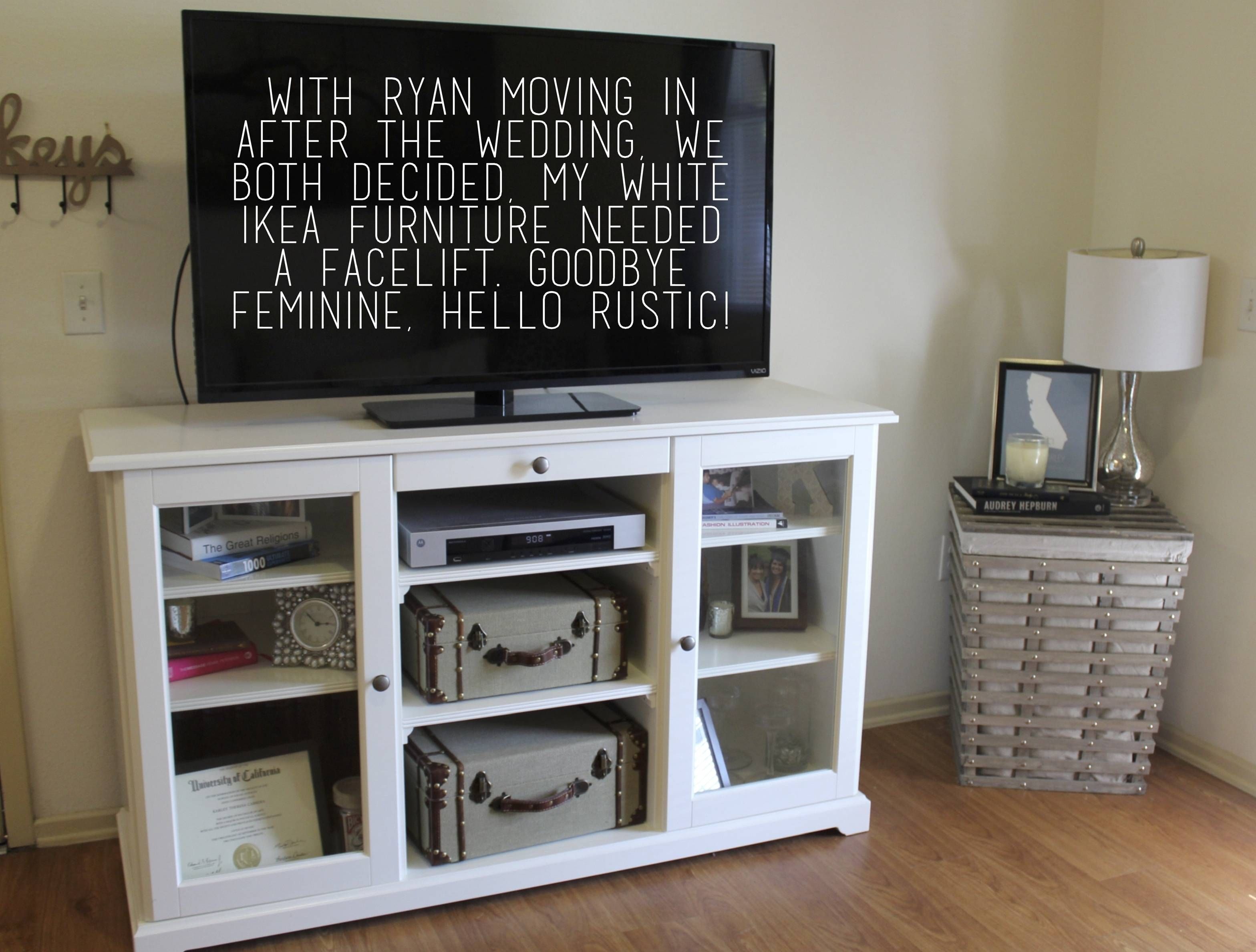 Ikea Hack: From Crisp White To Rustic Chic | Craft It Out Pertaining To Liatorp Sideboards (View 15 of 15)