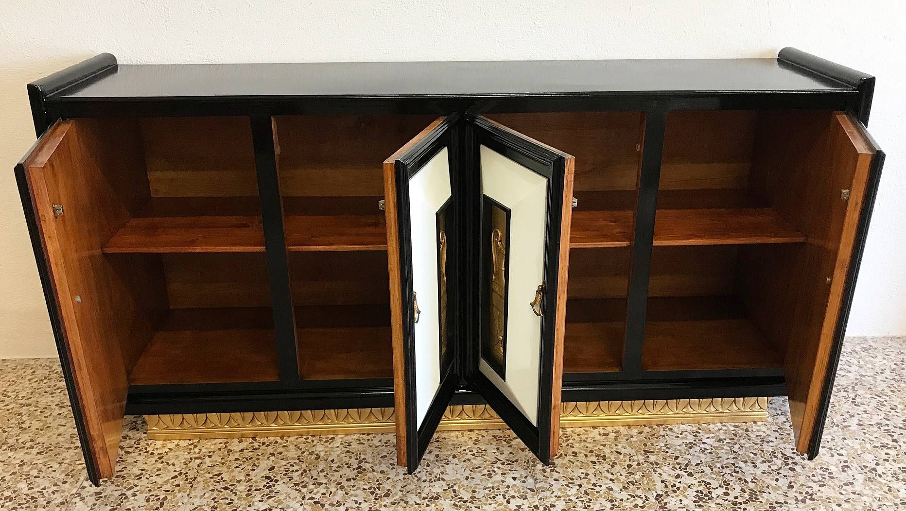 Italian Art Deco Sideboard, 1940s For Sale At Pamono With Regard To Art Deco Sideboards (View 10 of 15)
