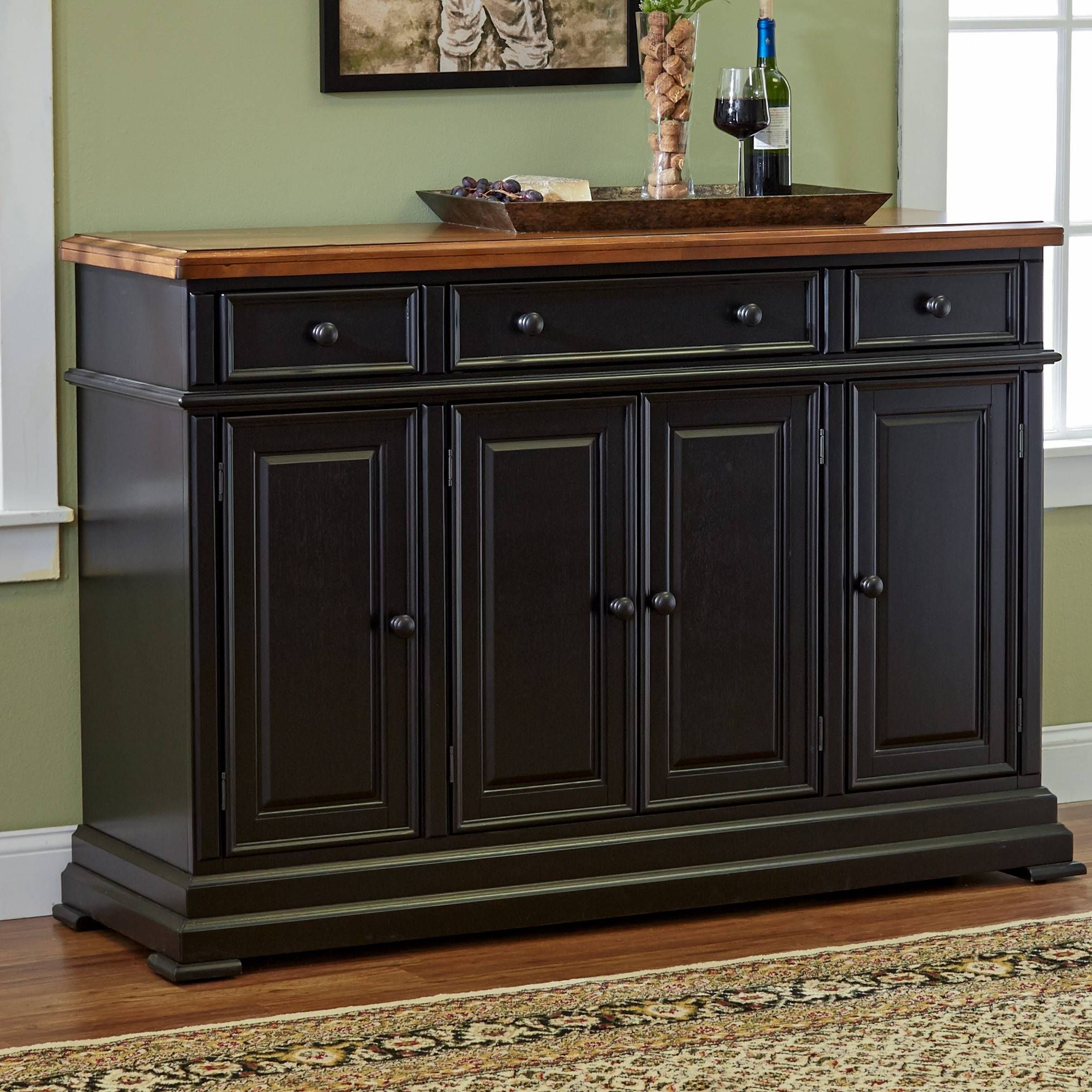 Kchen Sideboard. Simple Costzon Storage Sideboard Home Kitchen With Black Sideboard Cabinets (Photo 11 of 15)