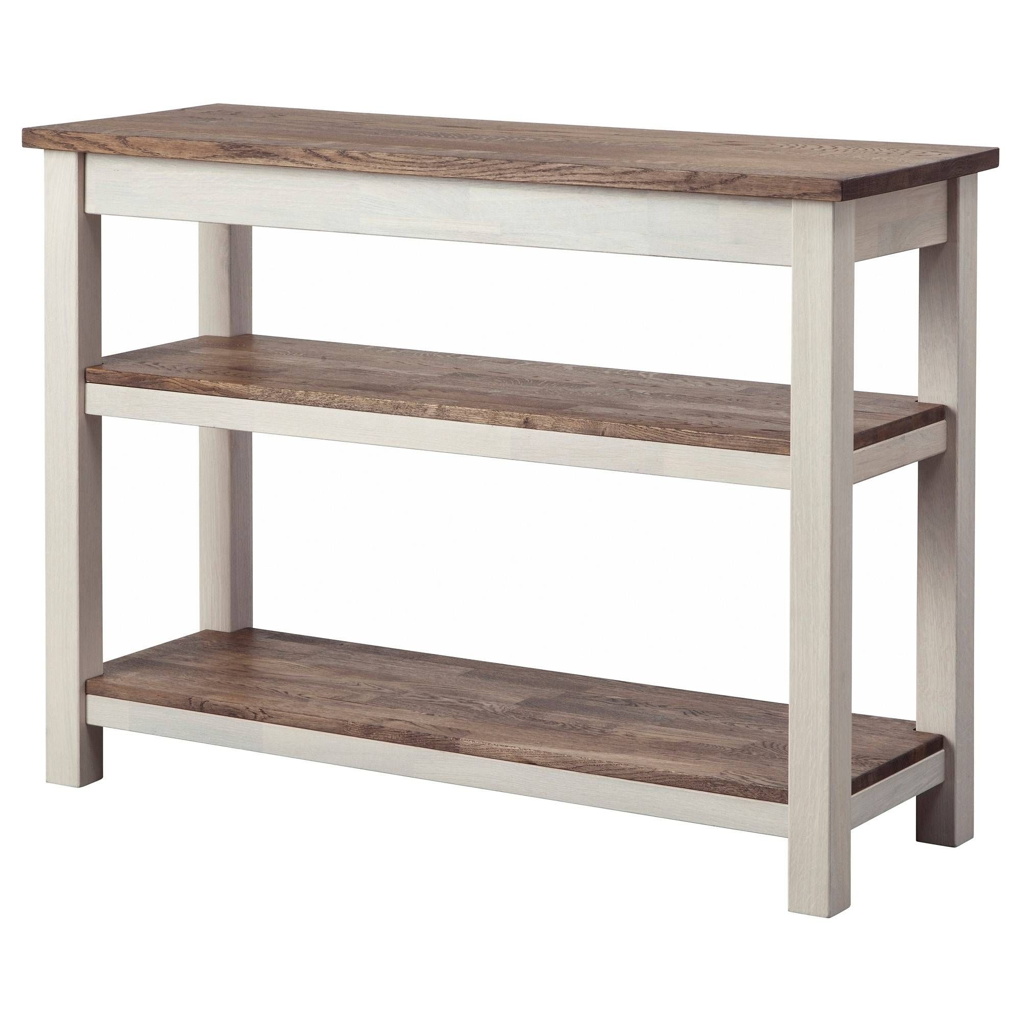 Kejsarkrona Sideboard Oak/white 117x43 Cm – Ikea Intended For Sideboard Tables (Photo 2 of 15)
