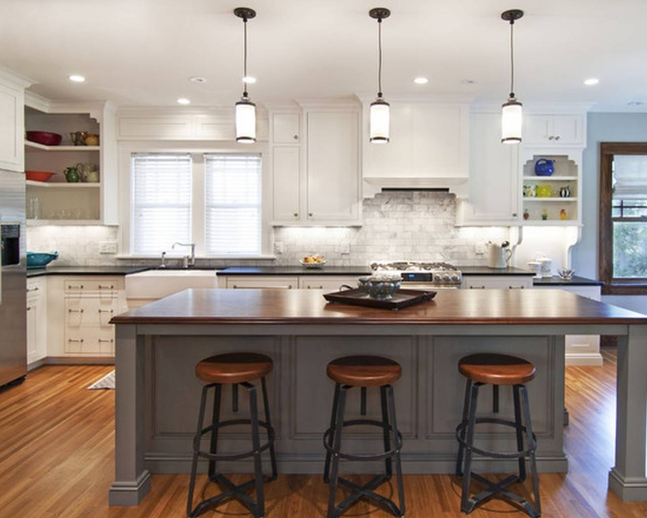 Kitchen Island Pendant Lighting White : Kitchen Island Pendant Inside Pendant Lights For Kitchen (Photo 1 of 15)