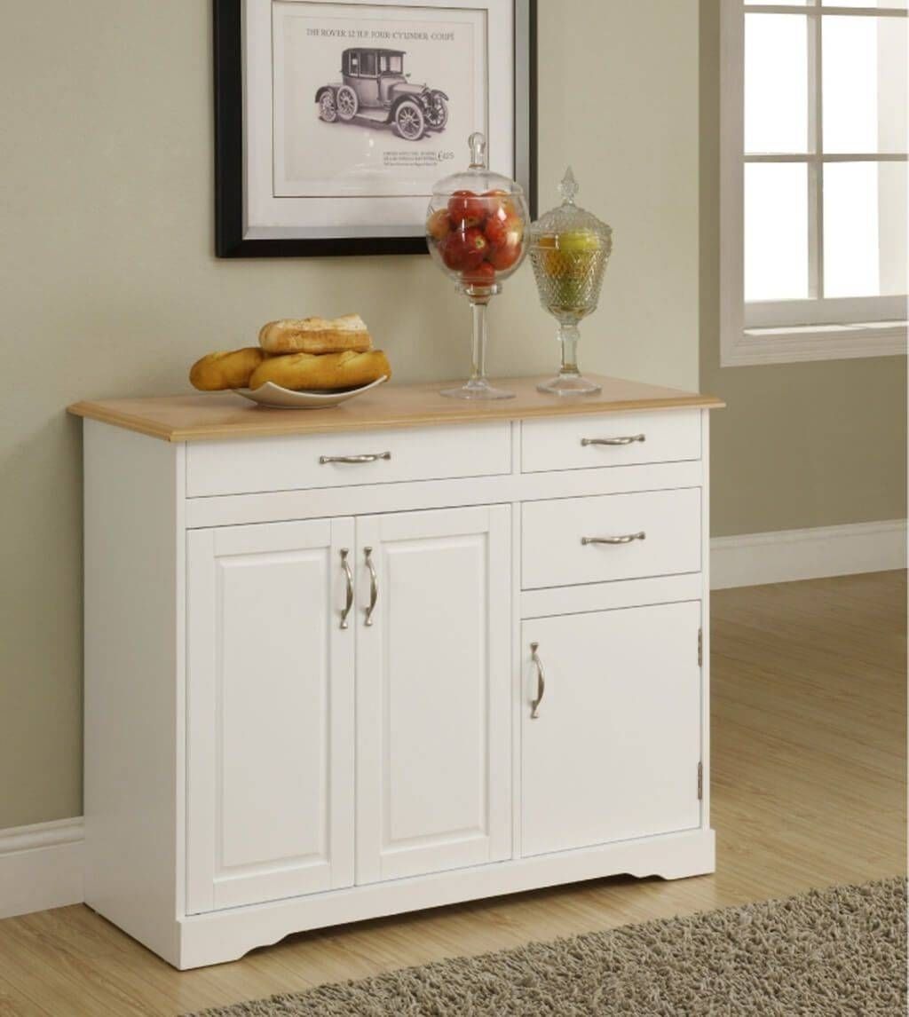Kitchen: Varnished Kitchen Sideboard With Hutch – How To Choose A Pertaining To Sideboards And Hutches (View 14 of 15)
