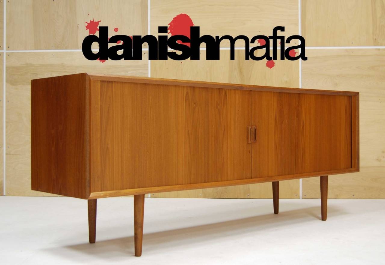 Mid Century Danish Modern Designer Teak Credenza Sideboard Buffet Regarding Credenza Sideboards (Photo 1 of 15)