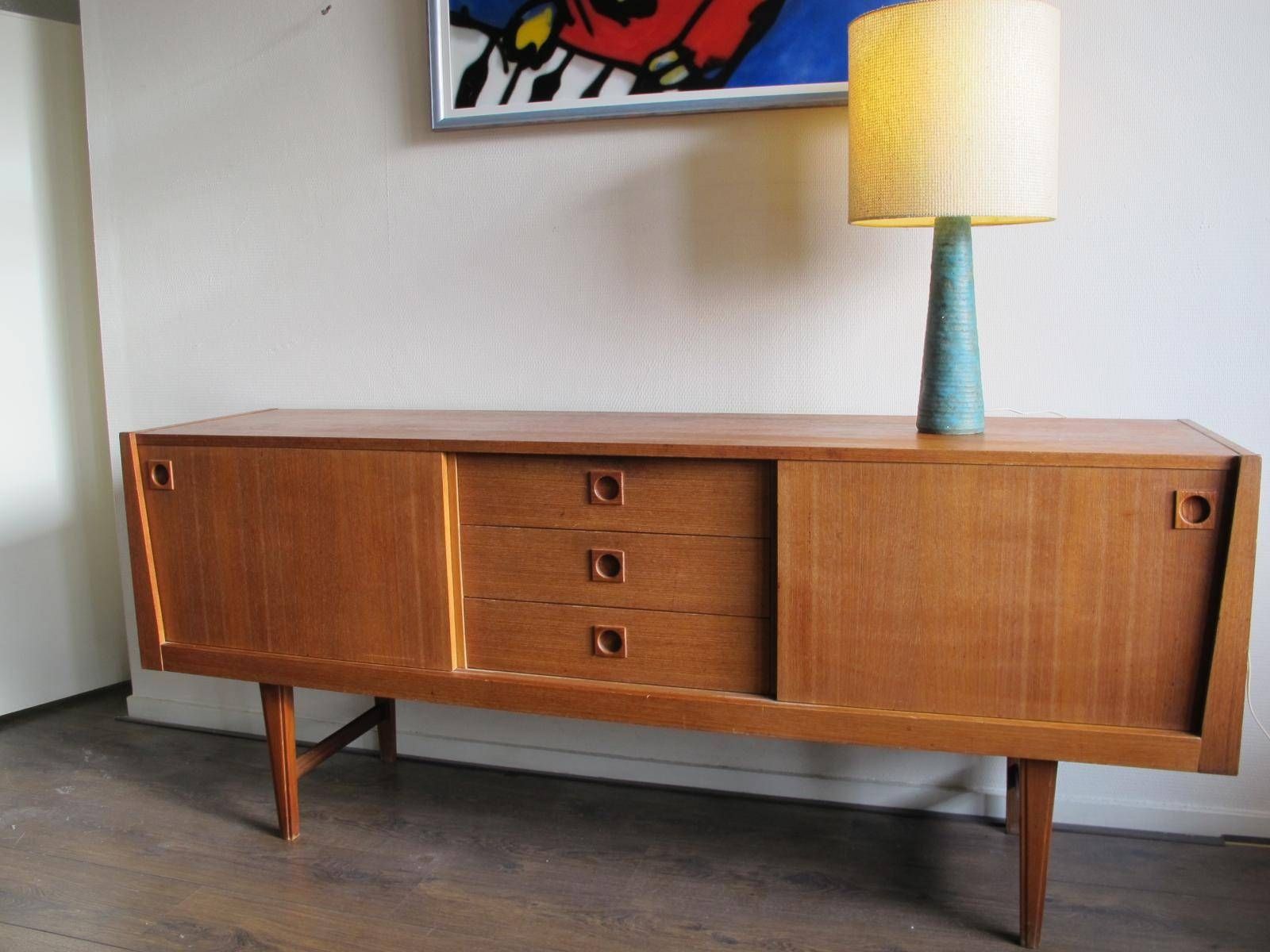Mid Century Teak Sideboardh.w. Klein For Bramin For Sale At Pamono Throughout Midcentury Sideboards (Photo 1 of 15)