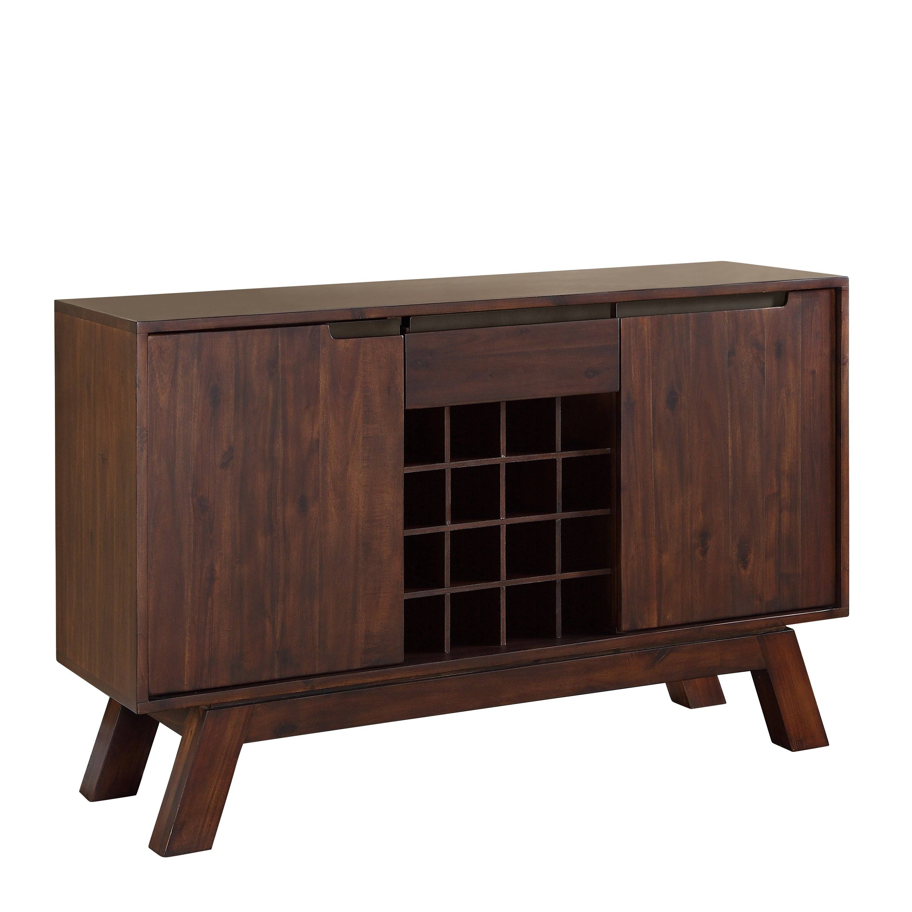 Modus Portland Solid Wood Sideboard – Medium Walnut | Hayneedle With Solid Wood Sideboards (View 13 of 15)