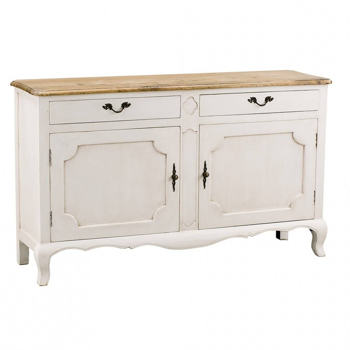 Oak Sideboard Distressed White In Distressed Sideboards (View 9 of 15)