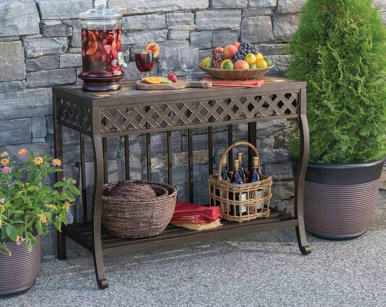 Outdoor Sideboard Console Table – Coalacre Pertaining To Outdoor Sideboards With Console Table (View 4 of 15)