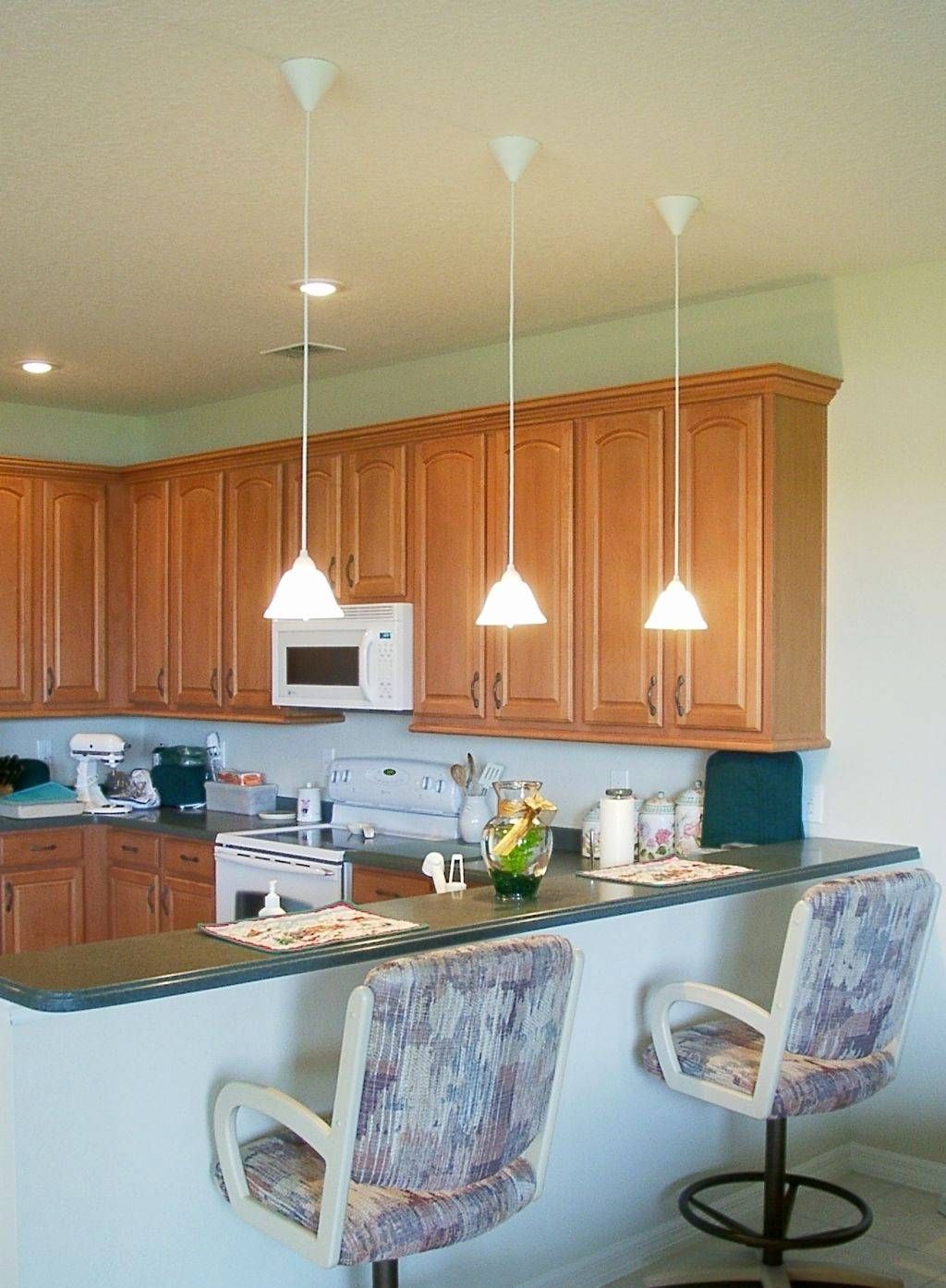 Pendant Lighting For Kitchen Island Fresh Low Hanging Mini Pendant Throughout Mini Pendant Lights Over Kitchen Island (View 6 of 15)