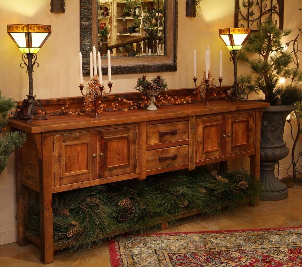 Reclaimed Wood Sideboard Dining Room Eclectic With Antique Wood For Eclectic Sideboards (View 6 of 15)