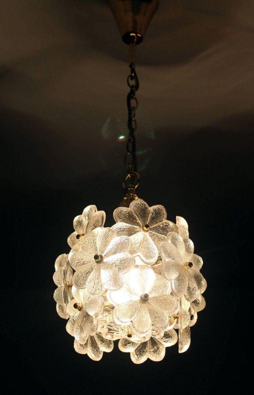 Ribbed Glassnt Light Fixture Img L Shades Palwa Flower Brass Within Flower Pendant Lights (Photo 2 of 15)