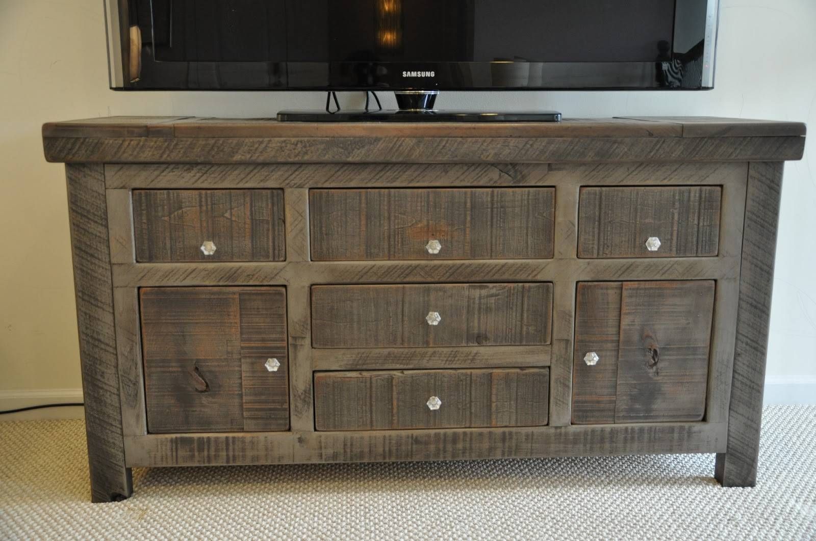 Rustic Entertainment Console | Rustic Buffet | Tv Console Regarding Rustic Sideboards Buffets (Photo 9 of 15)