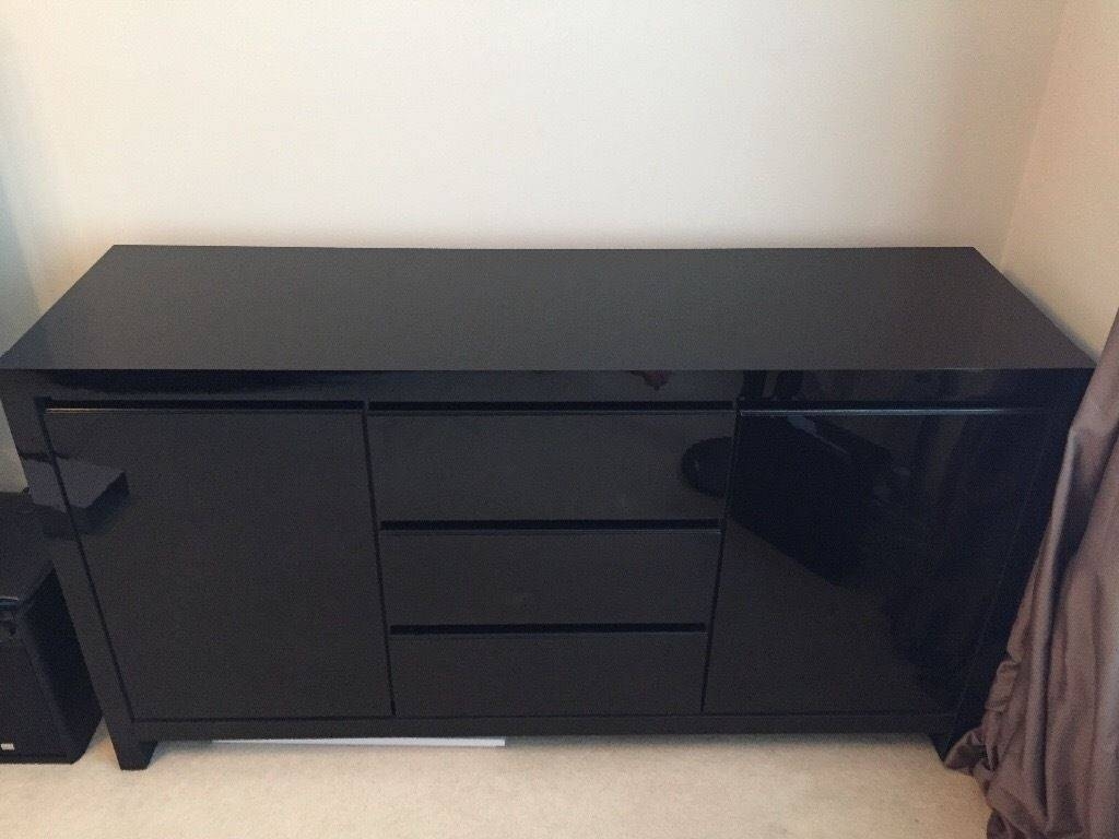 Sideboard Next Black Gloss Sideboard Norfolk Home Garden For With Next Black Gloss Sideboards 