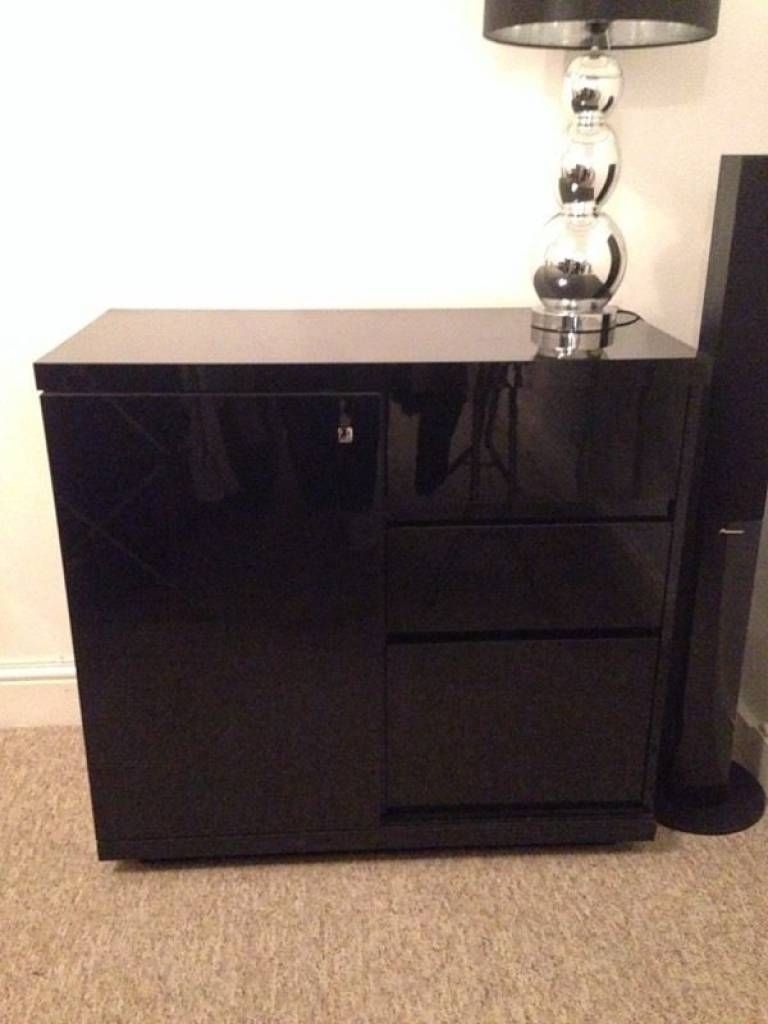 Sideboard Next Black Gloss Sideboard Unit | In Basildon, Essex Inside Next Black Gloss Sideboards (Photo 7 of 15)