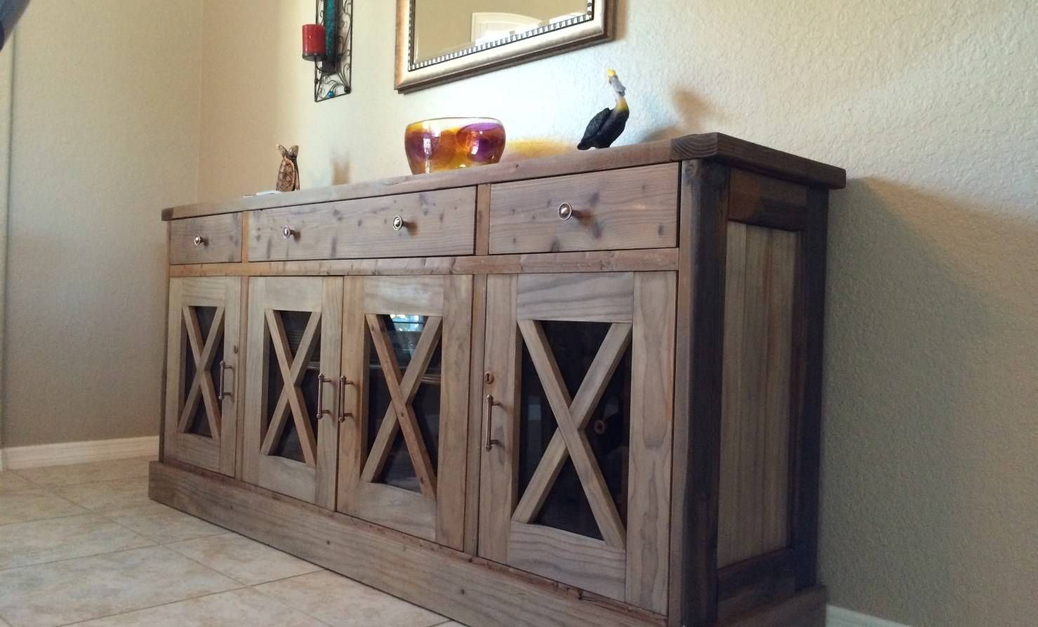 Sideboard : Rustic Buffet Table Wine Buffet Hutch Small Kitchen Throughout Rustic Buffet Sideboards (View 5 of 15)