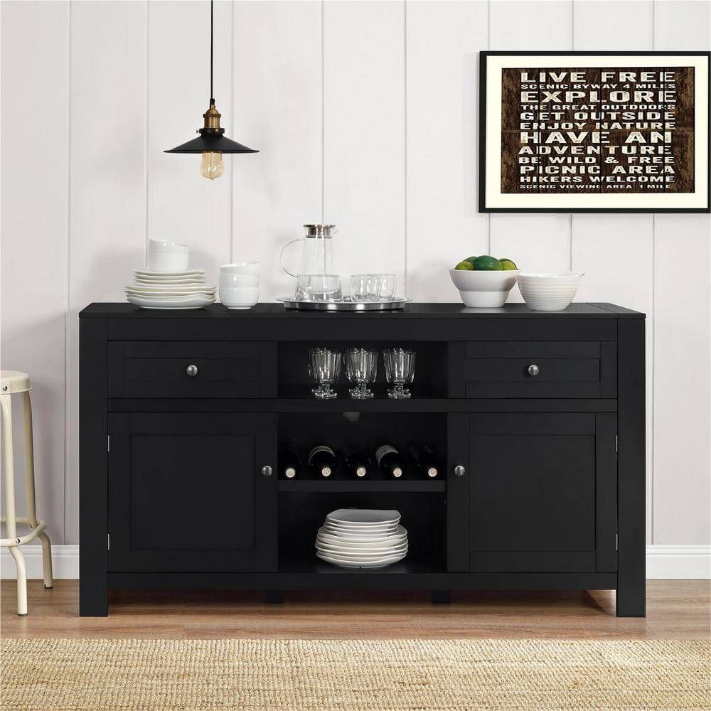 Featured Photo of 15 Photos Black Buffet Sideboards
