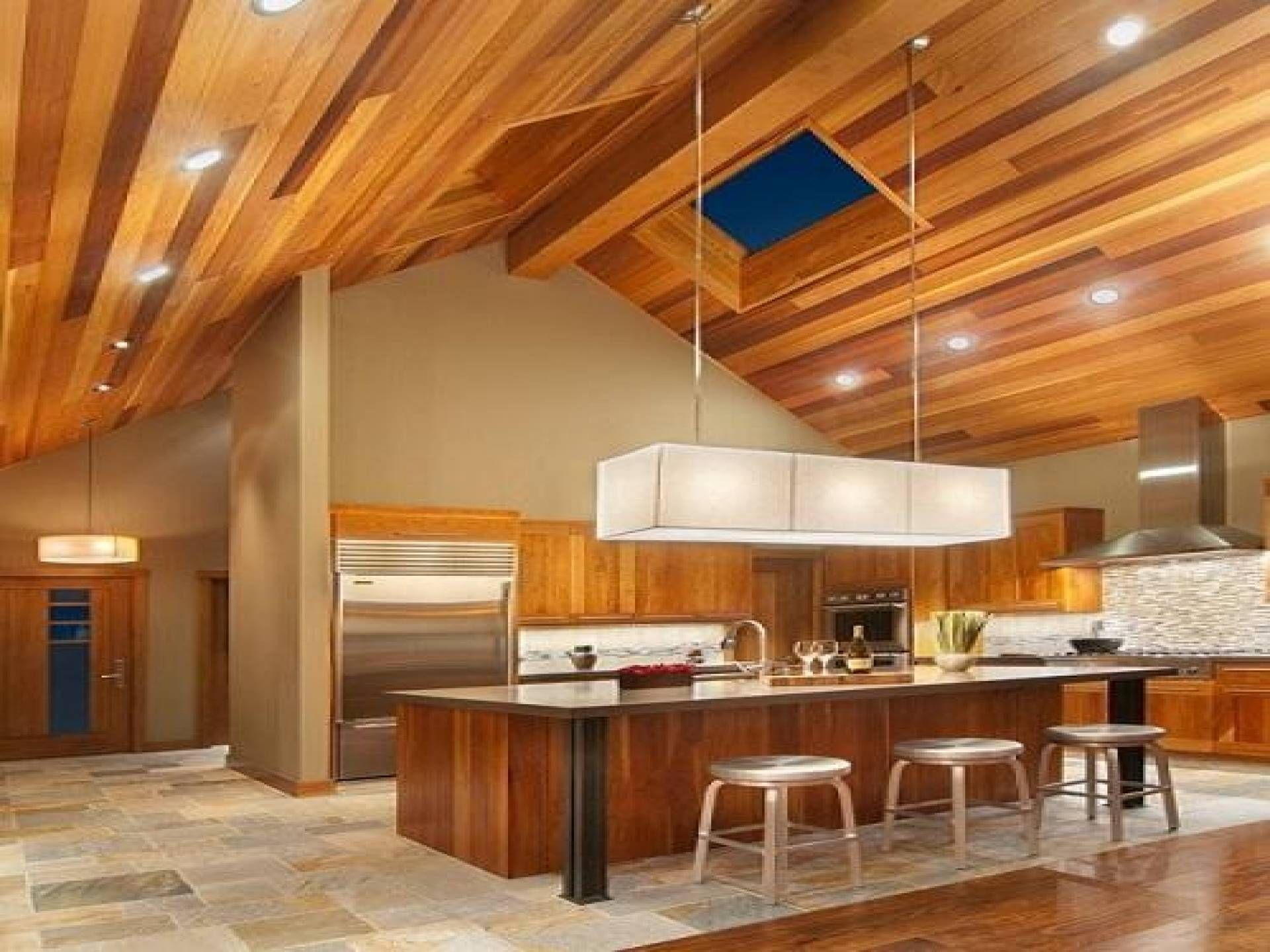 kitchen light for sloped ceilings