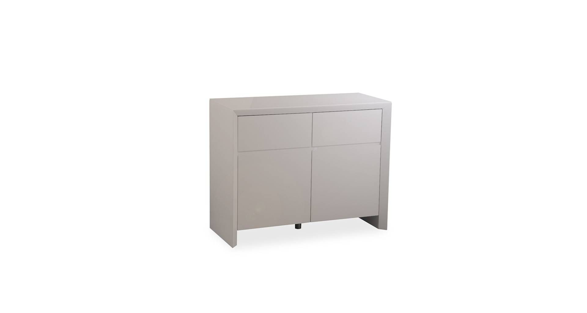 Soho – Small Sideboard – Grey High Gloss For High Gloss Grey Sideboards (Photo 8 of 15)