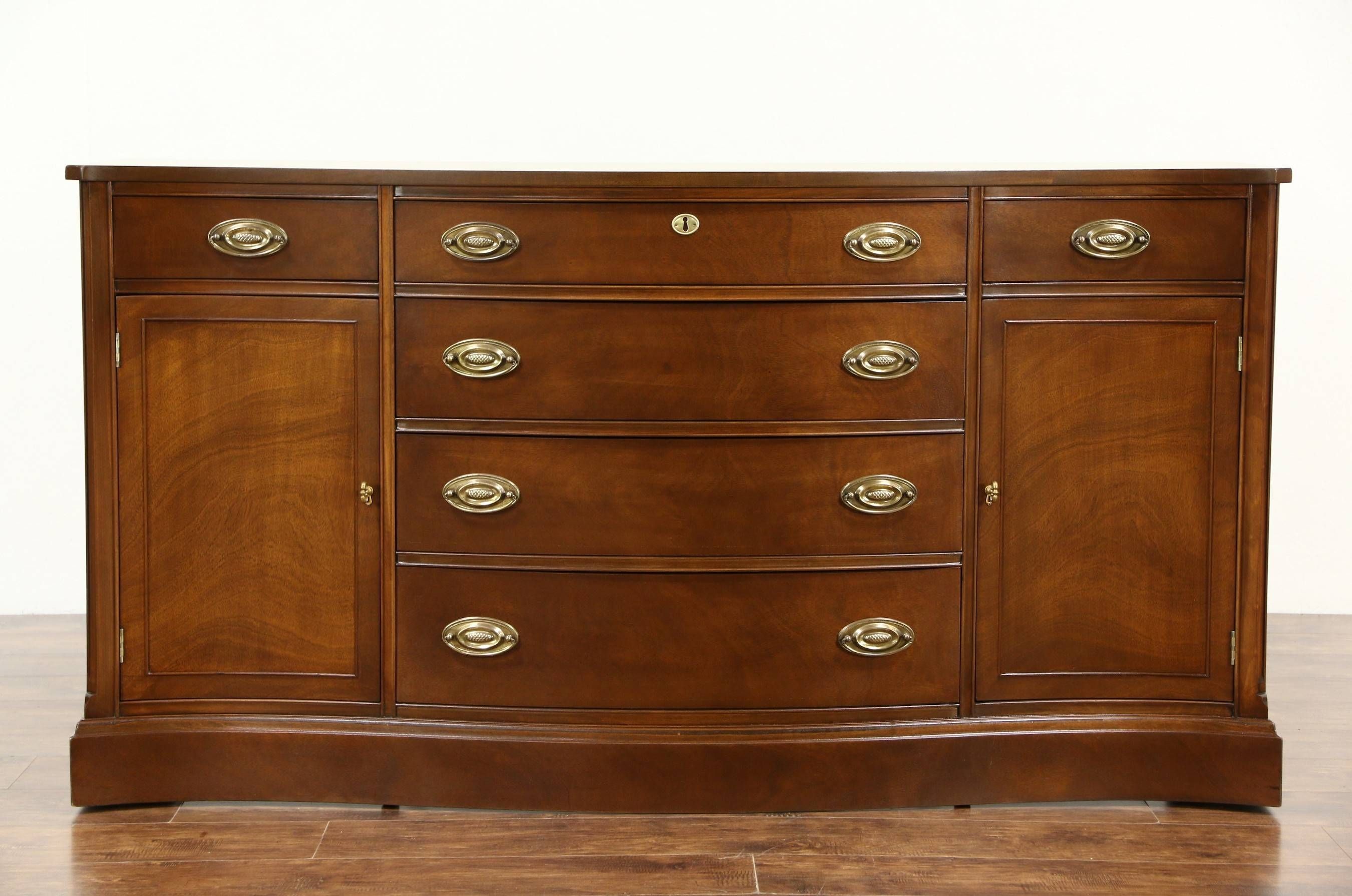 Sold – Traditional Vintage Mahogany Sideboard, Server Or Buffet Pertaining To Mahogany Sideboards Buffets (View 15 of 15)