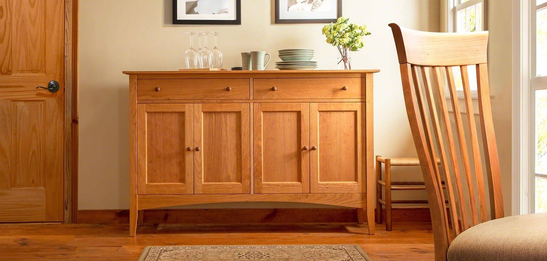 Solid Wood Sideboards, Buffets, & Hutches – Vermont Woods Studios Regarding Wooden Sideboards And Buffets (Photo 14 of 15)