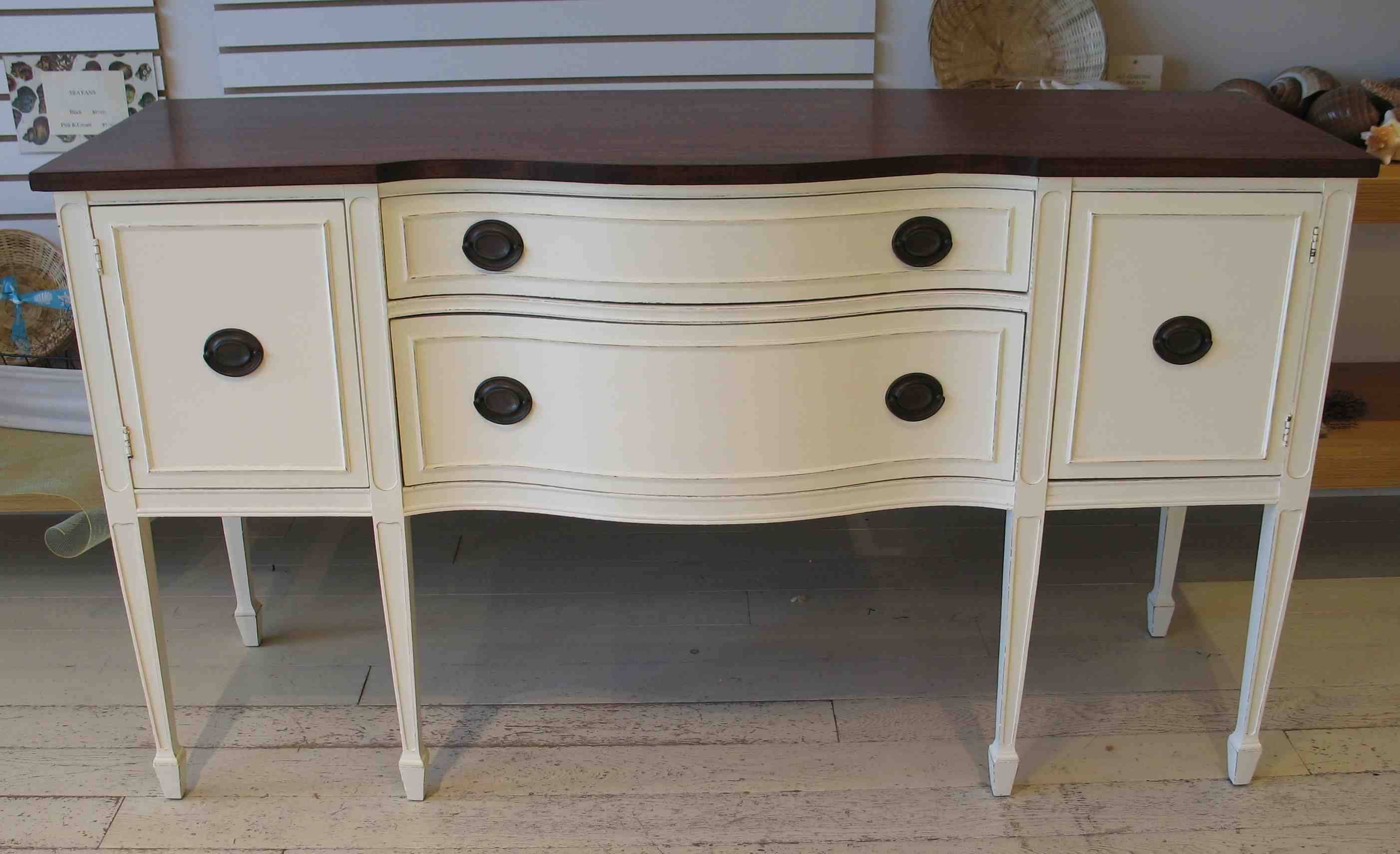 Using Old Oak Sideboard Buffet » Home Decorations Insight Regarding Painted Sideboards And Buffets (View 1 of 15)