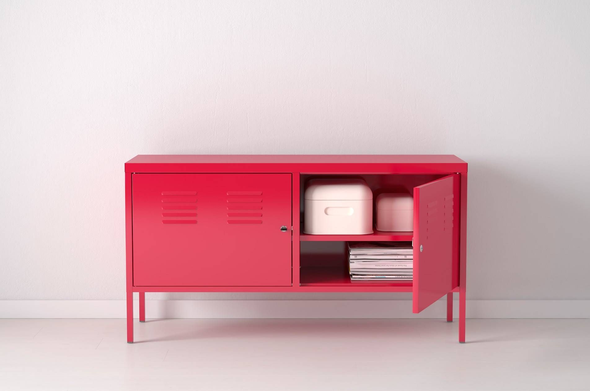 Versatile Storage: Ikea Classic Red Cabinet – Neat & Orderly For Ikea Red Sideboards (View 15 of 15)