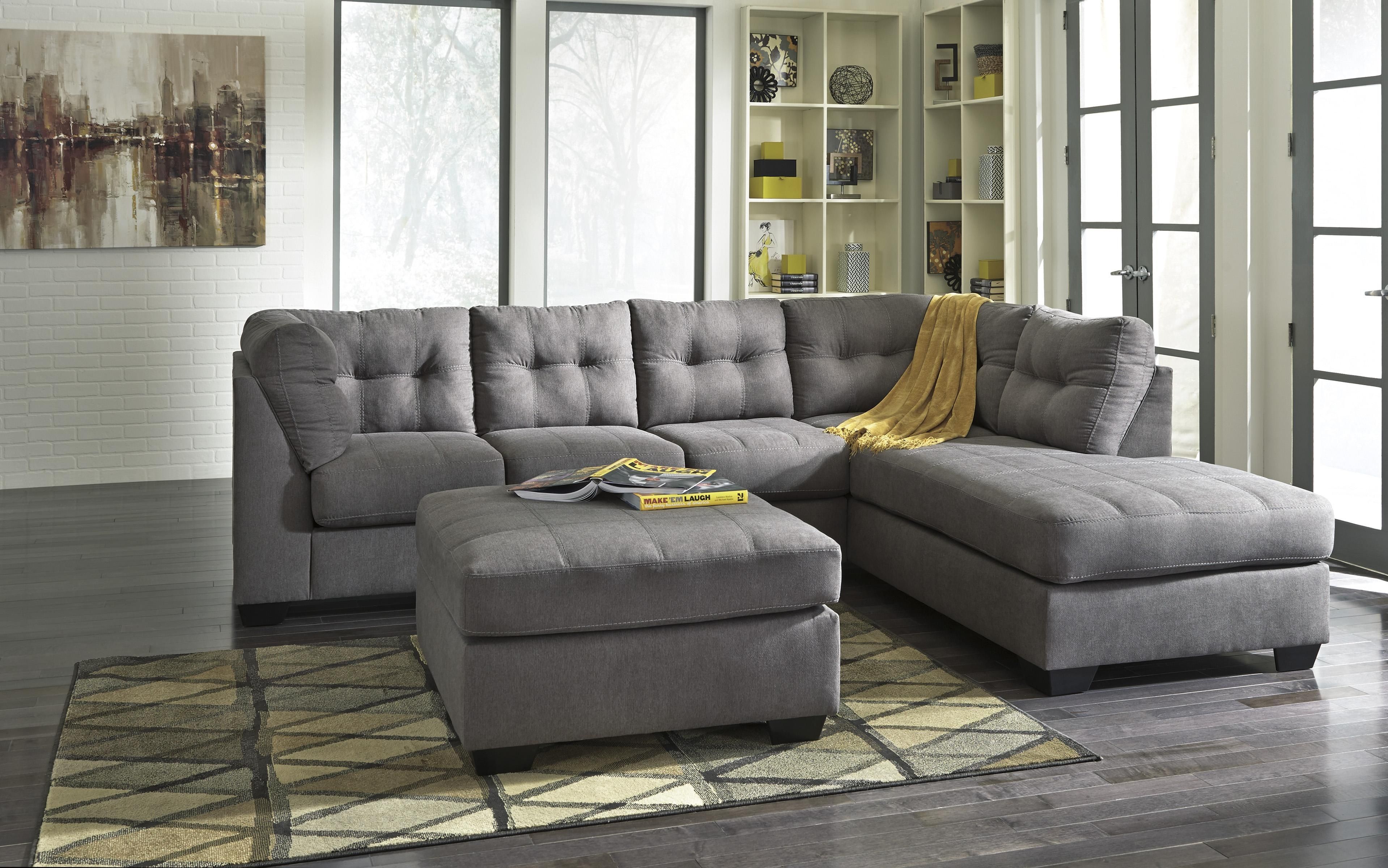 2 Piece Sectional With Right Chaisebenchcraft | Wolf And Inside Sectionals With Chaise And Ottoman (View 15 of 15)