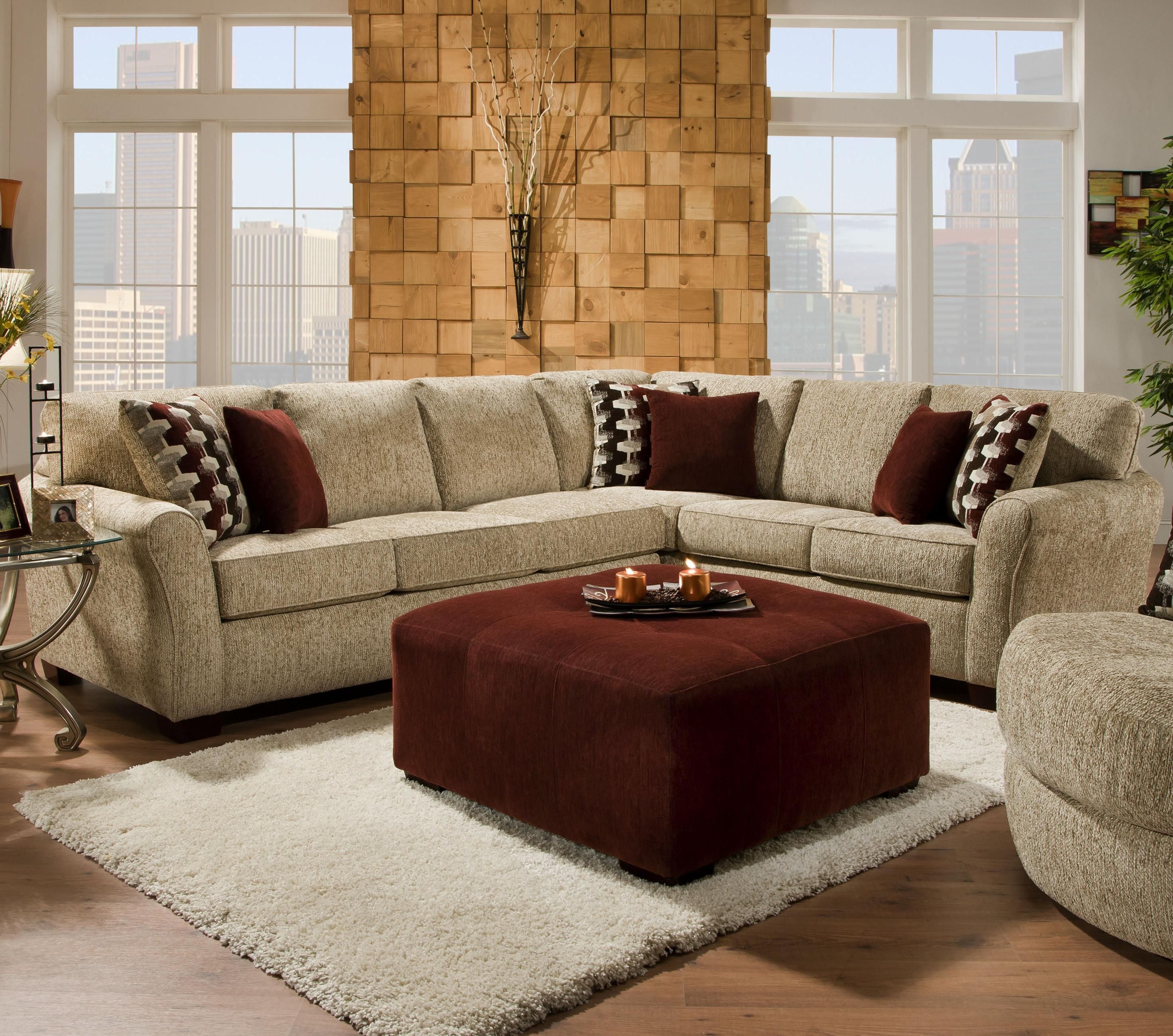 2500 Contemporary Styled Sectional Sofa With Sleepercorinthian Within Johnny Janosik Sectional Sofas (View 4 of 10)