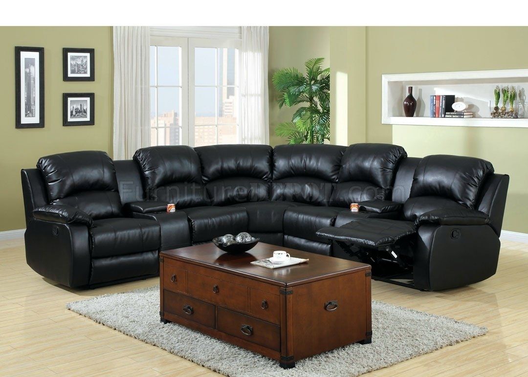 Aberdeen Motion Sectional Sofa Cm6557bp Bonded Leather Match Pertaining To Leather Motion Sectional Sofas (View 8 of 10)