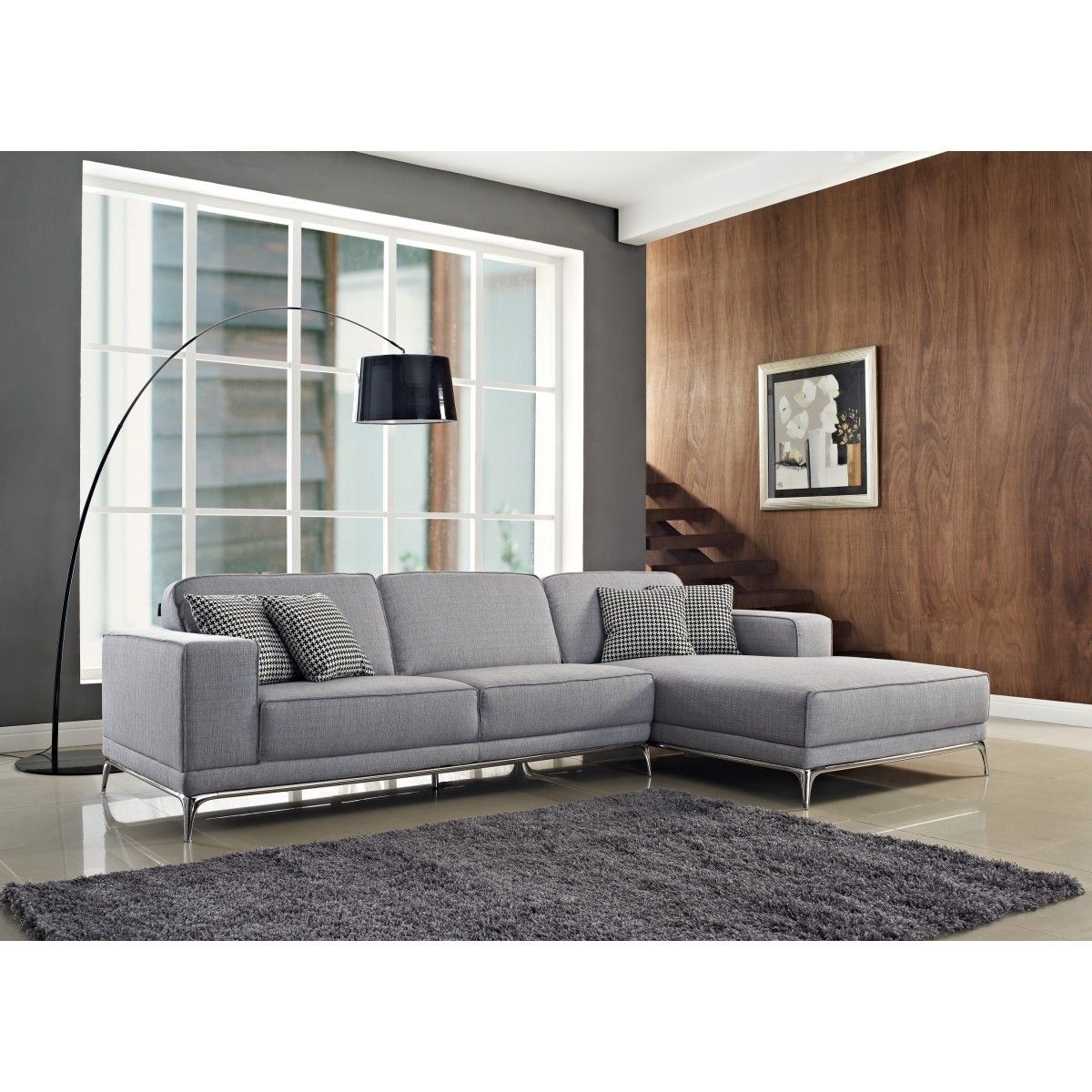 Agata Sectional Sofa | Light Grey | Sectional Sofas Cr Agata For Light Grey Sectional Sofas (View 7 of 10)