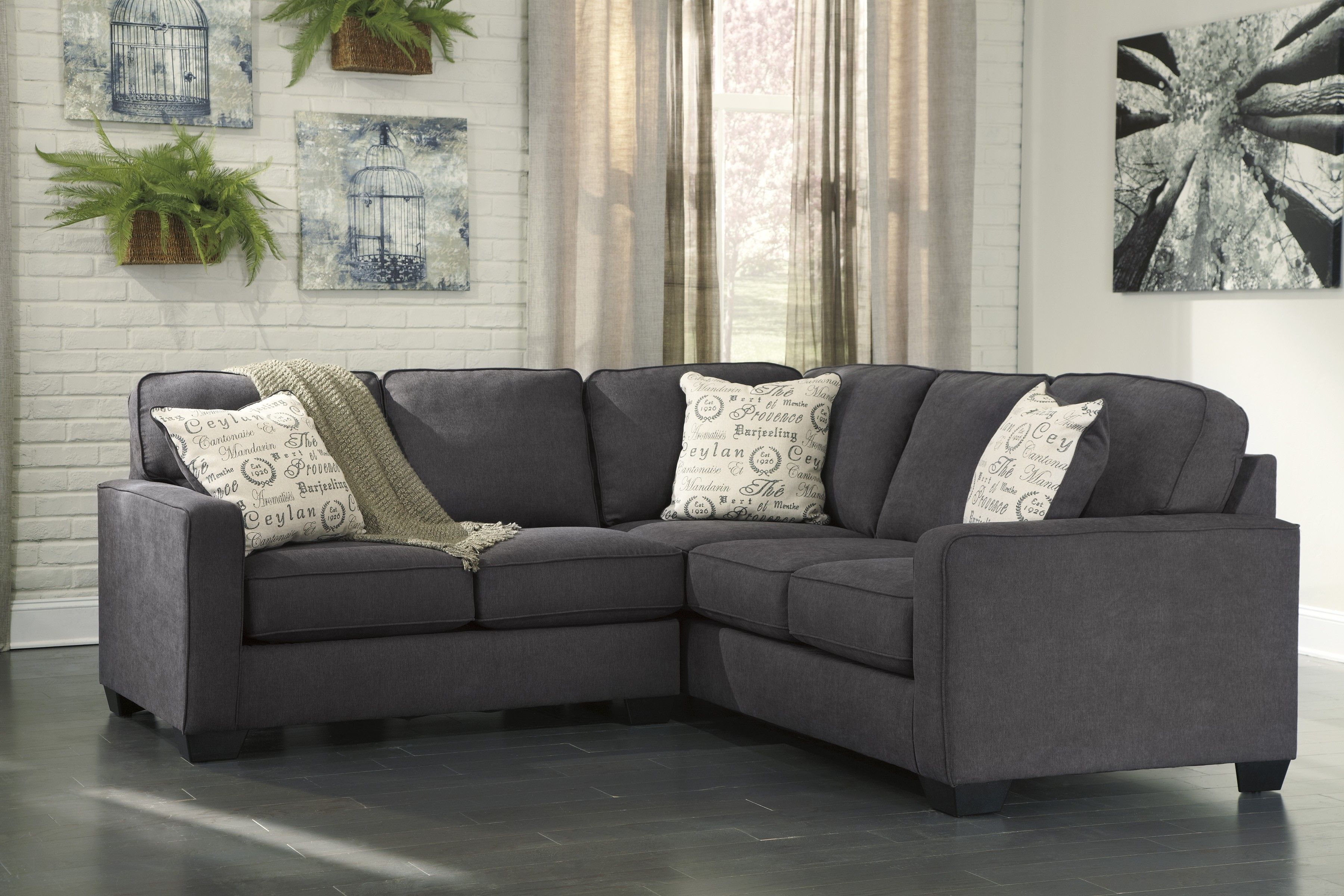 Alenya Charcoal 2 Piece Sectional Sofa For $625.00 – Furnitureusa For Elk Grove Ca Sectional Sofas (Photo 2 of 10)