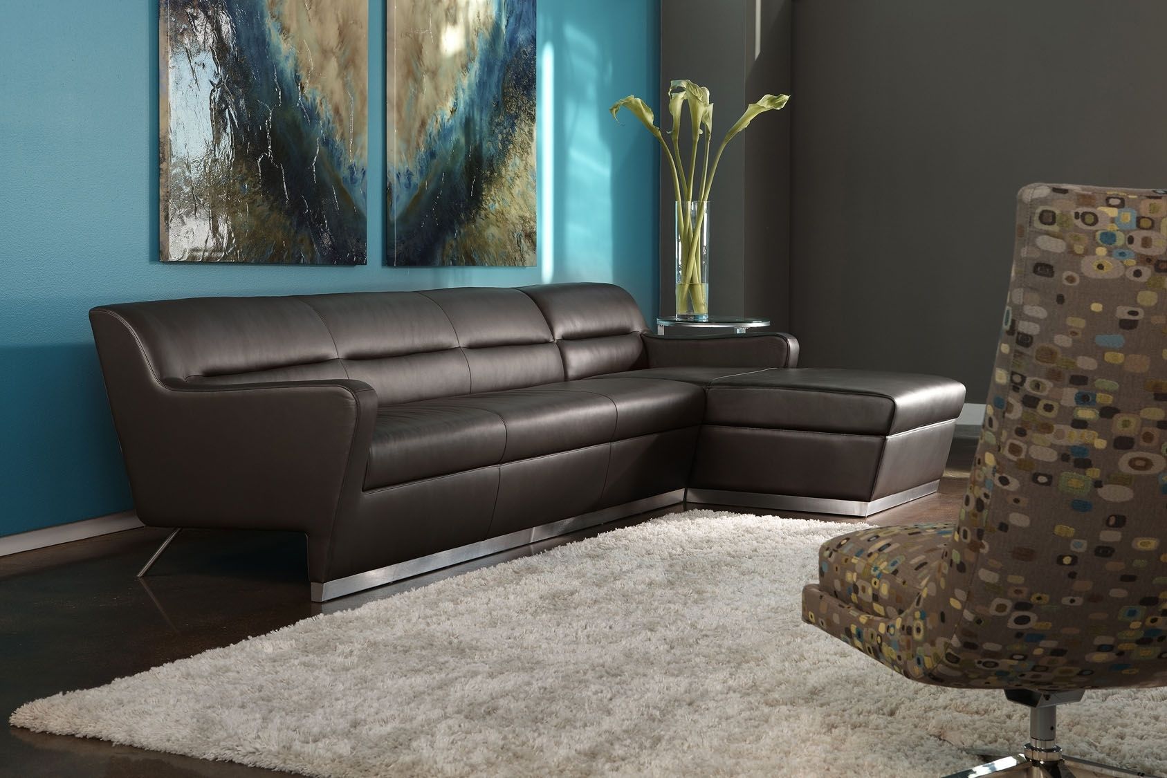 American Leather Niagara Sectional Sofa | Modern Furniture Throughout Niagara Sectional Sofas (View 3 of 10)