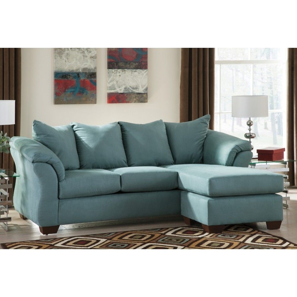Ashley Furniture Darcy Sofa Chaise In Sky | Space Saving Sectionals With Murfreesboro Tn Sectional Sofas (View 3 of 10)