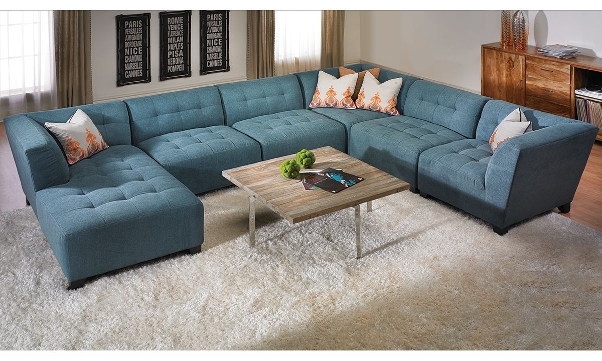 Belaire Tufted Contemporary Modular Sectional | Haynes Furniture For Virginia Beach Sectional Sofas (View 1 of 10)