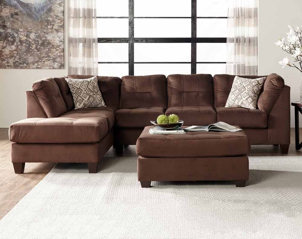 Bing Chocolate 2 Pc. Sectional Sofa | American Freight Regarding Little Rock Ar Sectional Sofas (Photo 8 of 10)