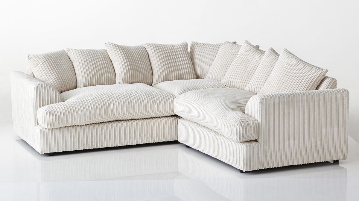 Blake Fabric Corner Sofa Cream – High Quality Cheap Sofas At Cheap For Fabric Corner Sofas (View 7 of 10)