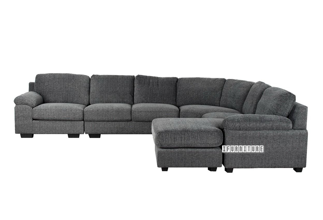 Bolton 6 Seater Reversible Sectional Sofa , Sofa & Ottoman, Nz's With Regard To Nz Sectional Sofas (View 7 of 10)