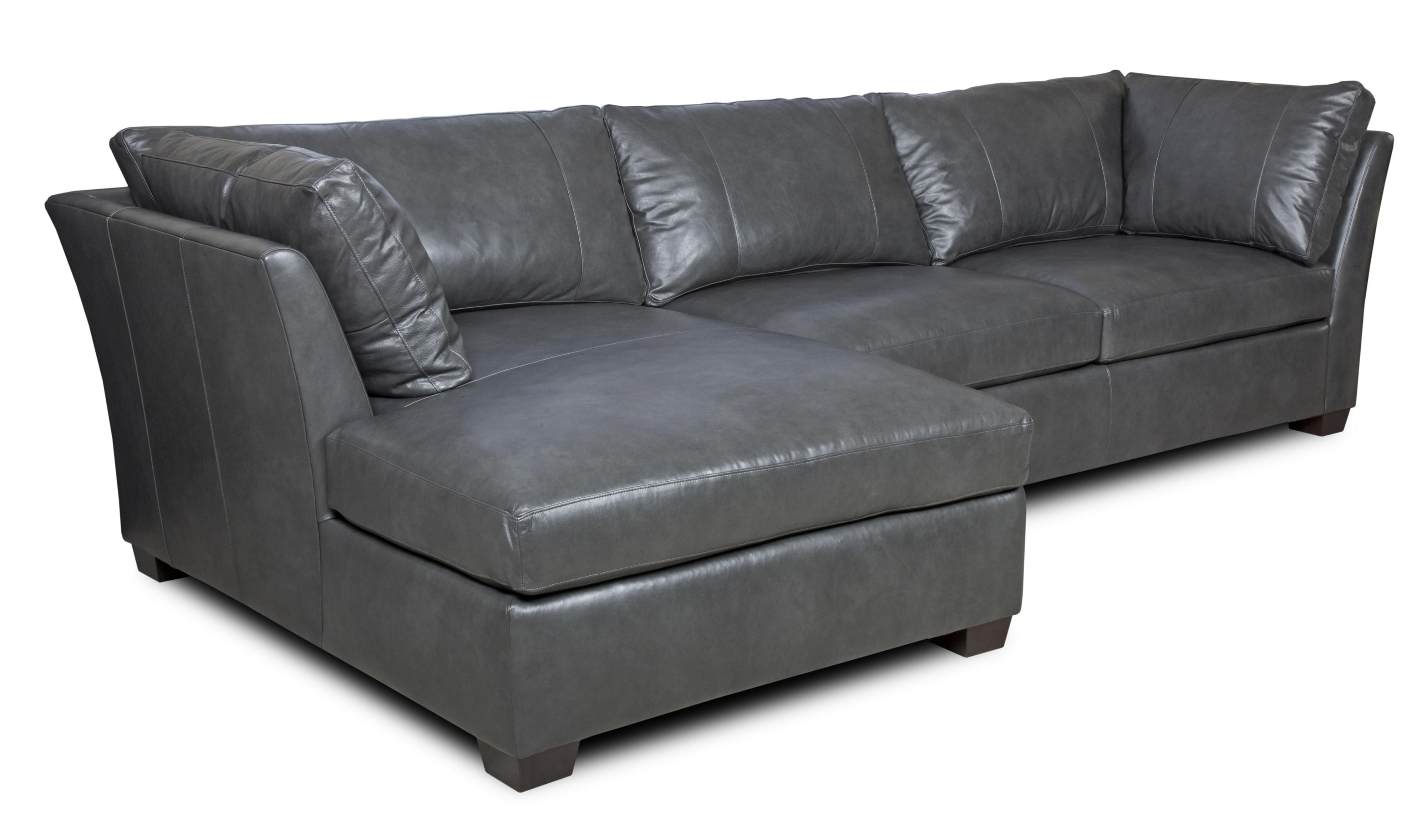 Bradington Young Mendell Contemporary Leather Sectional Sofa With For Visalia Ca Sectional Sofas (View 9 of 10)