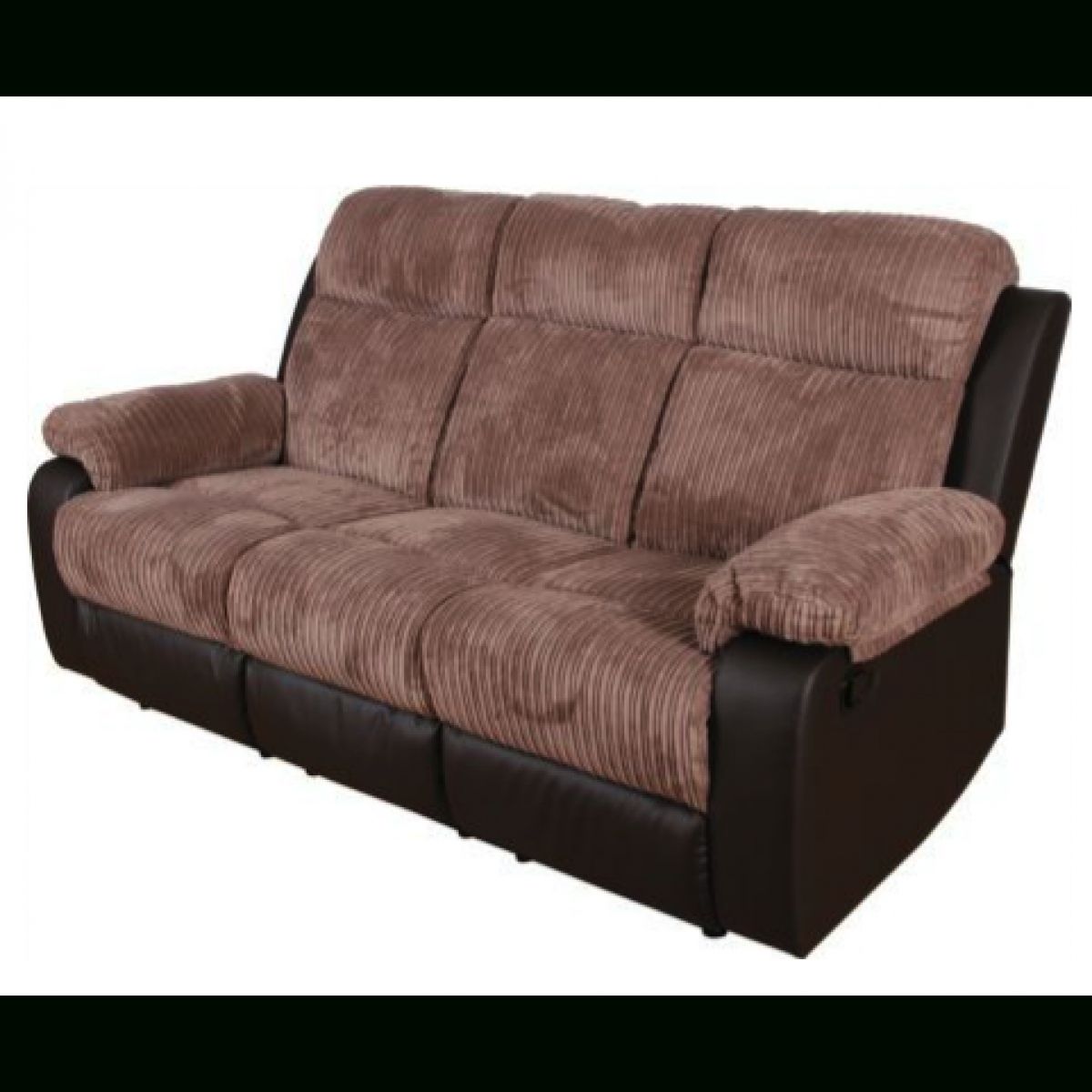 Bradley Large Fabric Recliner Sofa – Natural (View 8 of 10)