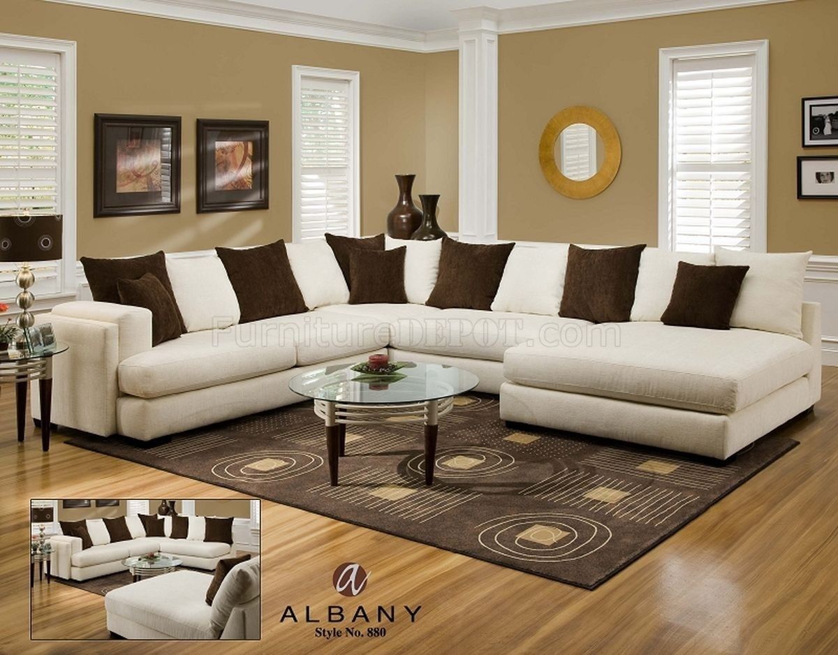 Cover Girl Pearl Fabric Modern Sectional Sofa W/options Within Pensacola Fl Sectional Sofas (View 7 of 10)