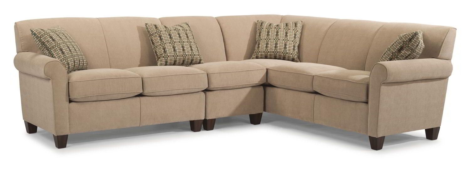 Dana Sectional, Flexsteel – Frontroom Furnishings Within Furniture Row Sectional Sofas (View 2 of 10)