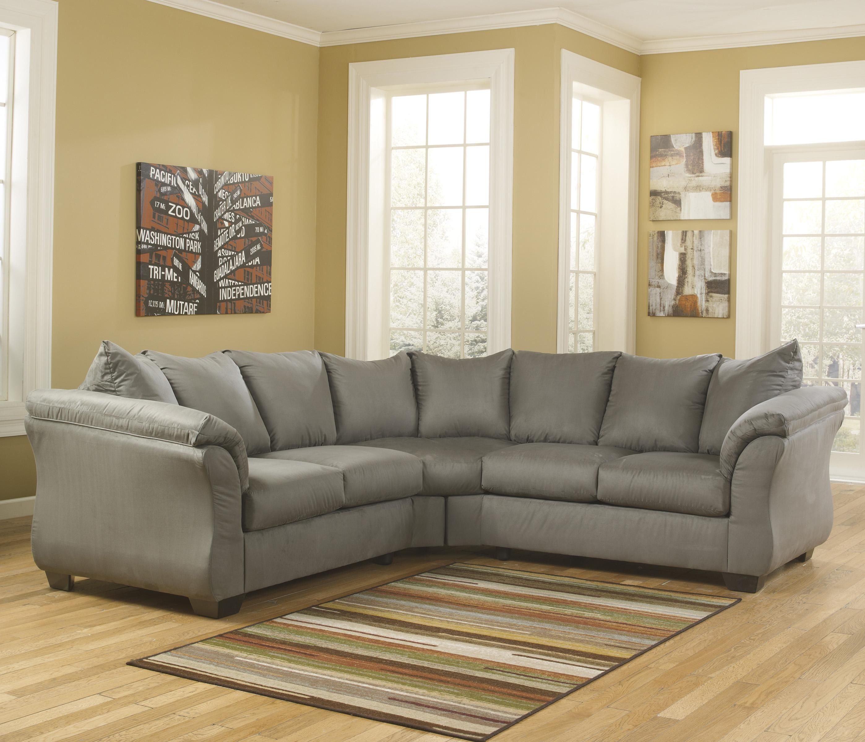 Darcy – Cobblestone Sectional Sofasignature Designashley Intended For Michigan Sectional Sofas (Photo 1 of 10)