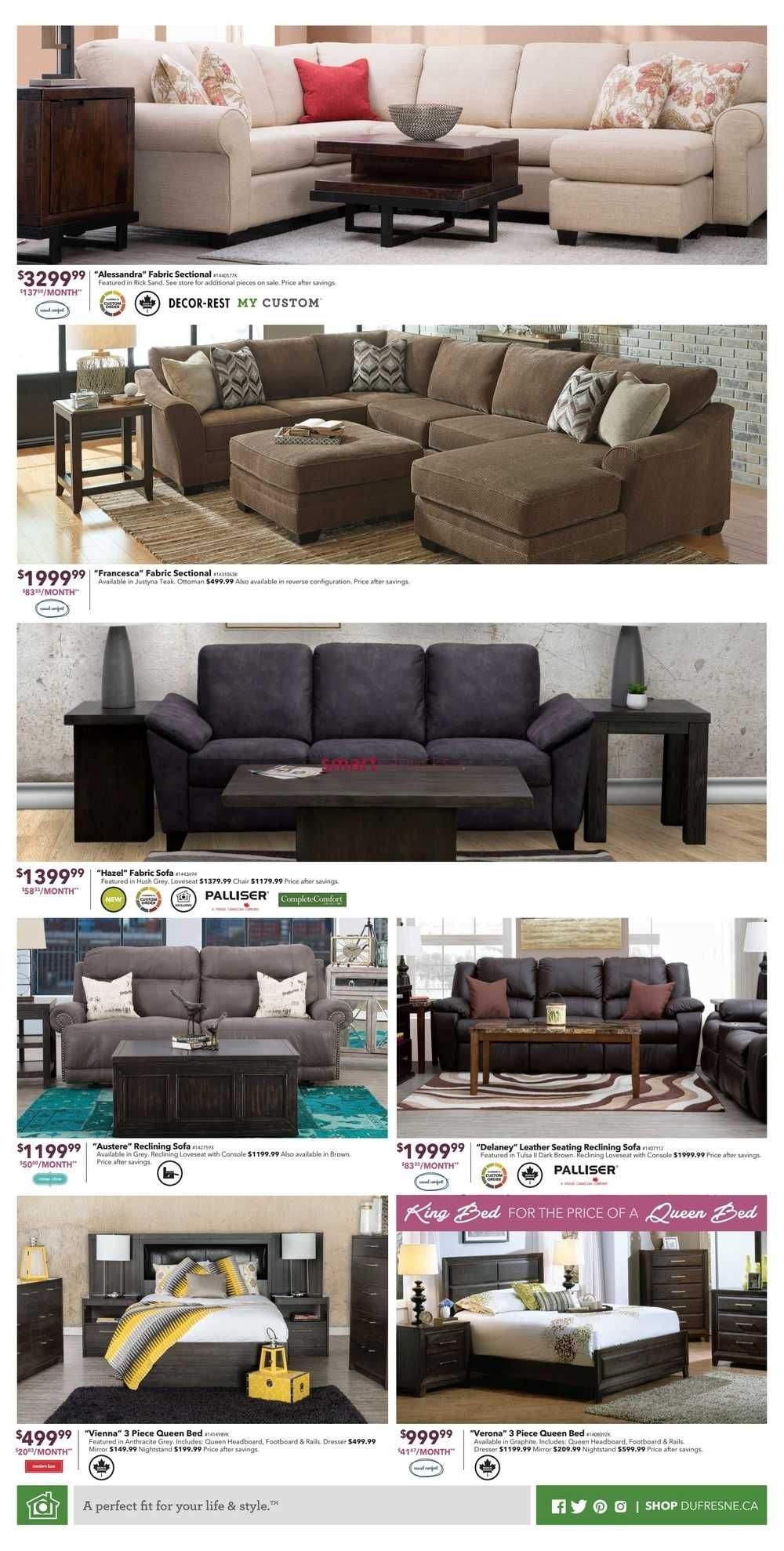 Dufresne (city) Flyer February 2 To 15 Pertaining To Dufresne Sectional Sofas (Photo 5 of 10)