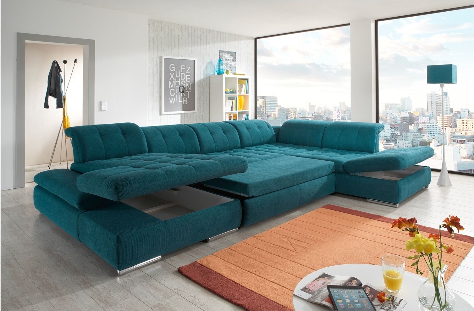 Elegant Teal Sectional Sofa 20 Sofa Table Ideas With Teal Sectional Sofa In Guelph Sectional Sofas (View 7 of 10)