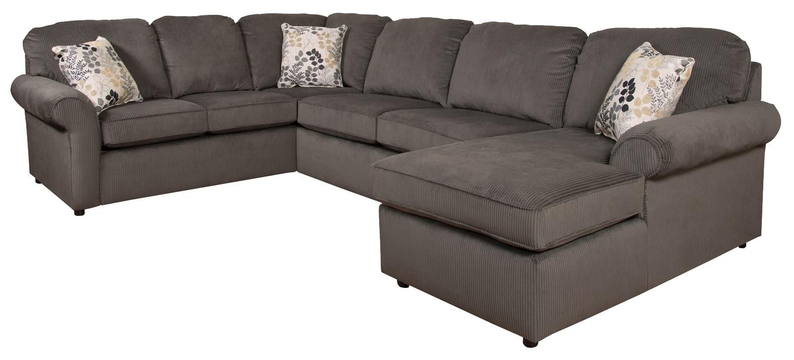 England Malibu 5 6 Seat (right Side) Chaise Sectional Sofa | Dunk Regarding England Sectional Sofas (View 4 of 10)