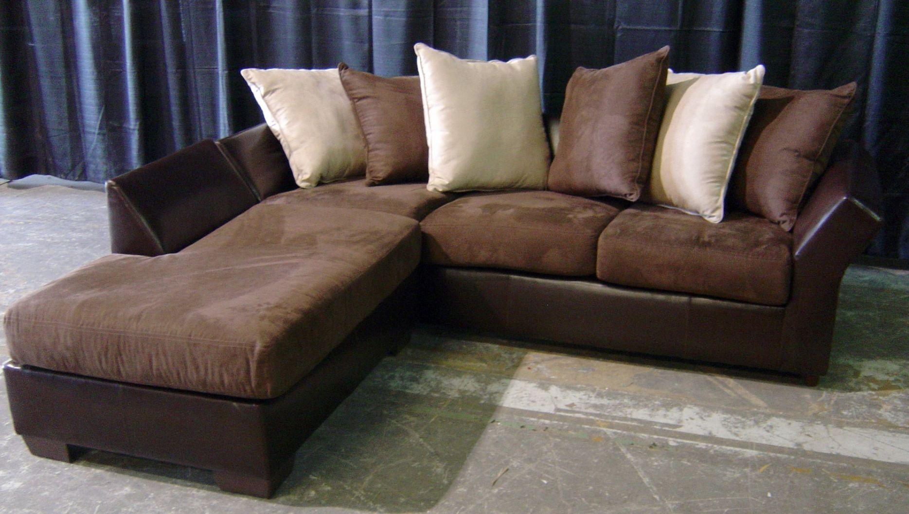 Faux Suede Couch | Tirtagucipool Throughout Faux Suede Sofas (Photo 8 of 10)