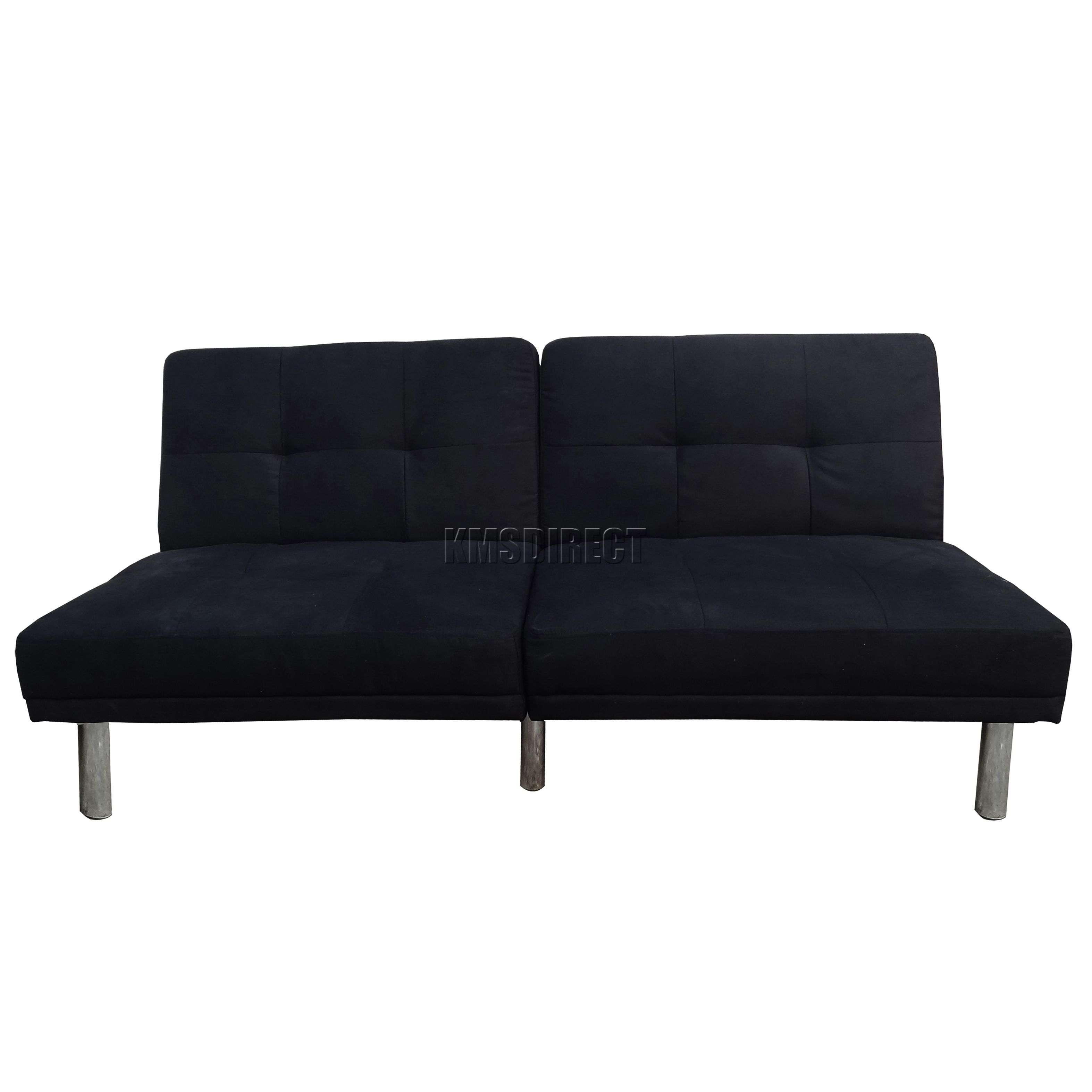 Foxhunter Fabric Faux Suede Sofa Bed Recliner 2 Seater Living Room Pertaining To Faux Suede Sofas (Photo 4 of 10)